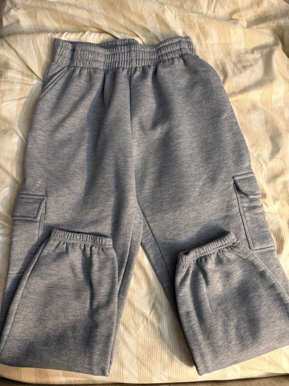 Baby Phat Heather Gray Cargo Jogger Pants